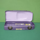 Car Shaped - Metal Printed Pencil Box Two Compartments, Pack of One, Primary Kids First Choice. ( Price For 1 Piece)