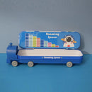 Double Decker Multi Level Metal SPACE Bus Pencil Case with Movable Wheels And Sharpener for Boys And Girls(Price For 1 Piece)