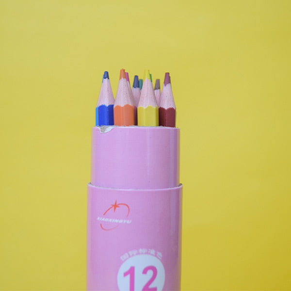 Pack of 12 Pencil Colors . Multi Pencil Colors For Drawing