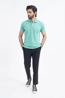 Soft Cotton Polo Shirt  For Men's (Green)