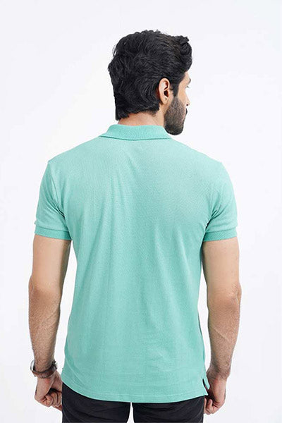 Soft Cotton Polo Shirt  For Men's (Green)
