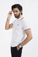 Classic Polo Shirt White For Men's (White)