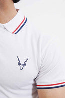 Classic Polo Shirt White For Men's (White)