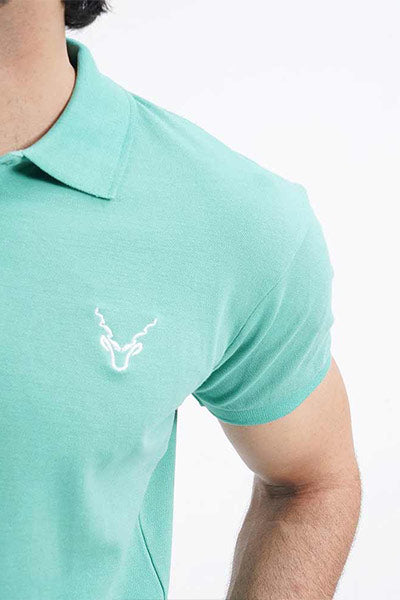 Soft Cotton Polo Shirt  For Men's (Green)