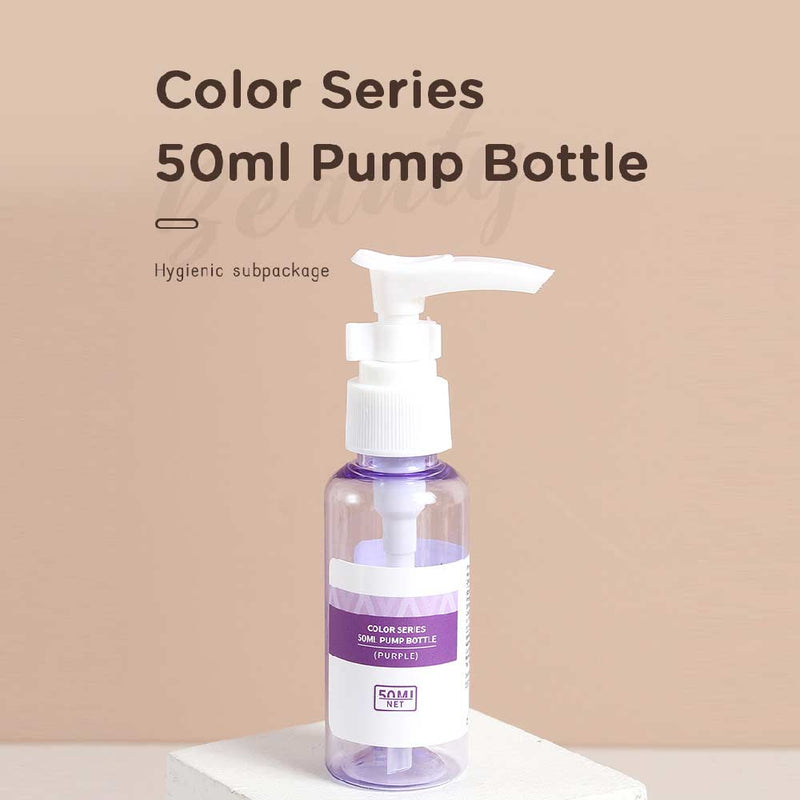 Color Series 50ml Pump Bottle (Purple) Best For Travelling Use