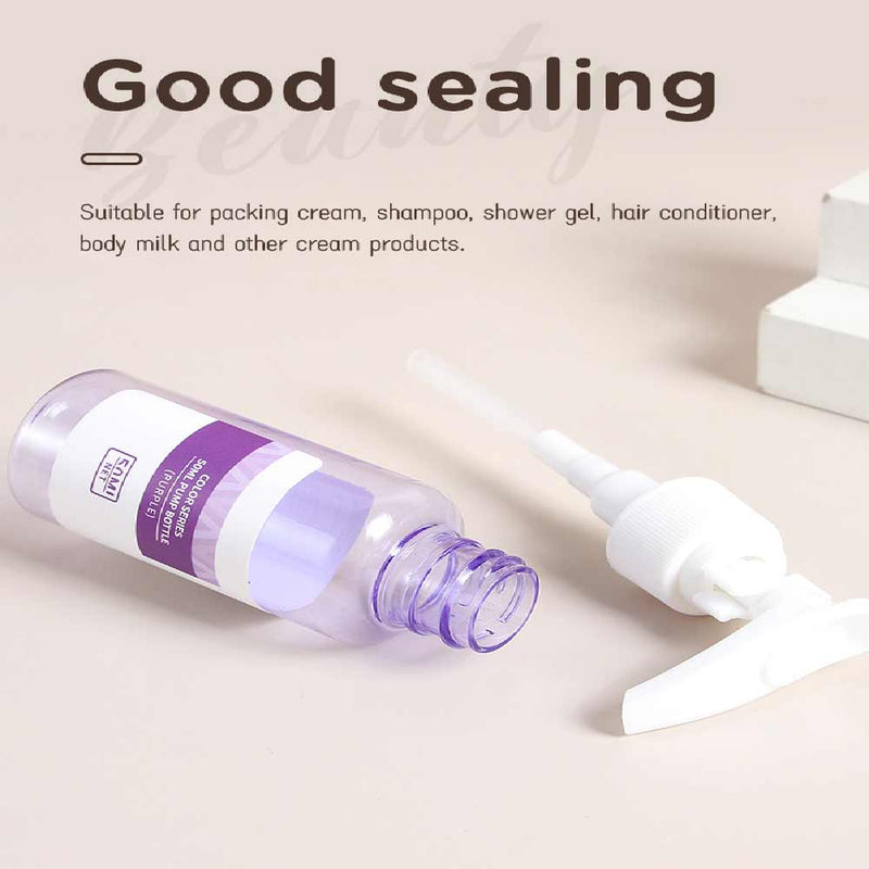 Color Series 50ml Pump Bottle (Purple) Best For Travelling Use