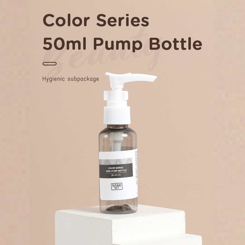 Color Series 50ml Pump Bottle (Black) Best For Travelling Use