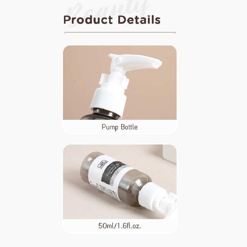 Color Series 50ml Pump Bottle (Black) Best For Travelling Use