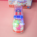 Electric Universal Rescue Bus With Visible Colored Moving Gears Fun Early Educational Toys For Toddlers Gifts.