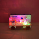 Electric Universal Rescue Bus With Visible Colored Moving Gears Fun Early Educational Toys For Toddlers Gifts.