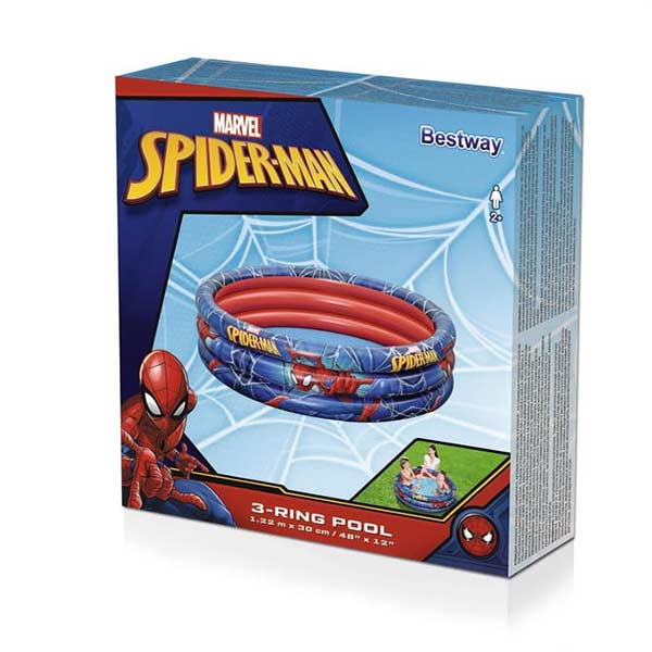 48"X 12" Spider-Man 3-Ring Pool for kids