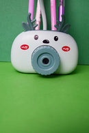 Camera Design Side Table Lamp 4in1 Table Lamp Night Lamp with Pencil Sharpener Pen Stand Mobile Stand for Girls Boys Multicolor