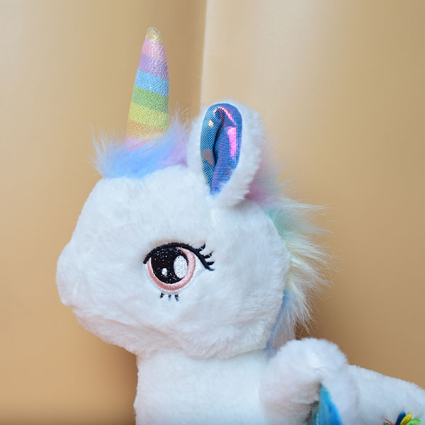 Lovely Colorful Unicorn Plush Toy Polyfill Washable Cuddly Soft Plush Toy