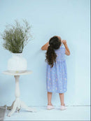 Picnic Sky Blue Flower Top Age (0 To 7) Years