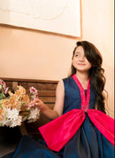 Peacock Simple Zinc Frock Age-03 Years