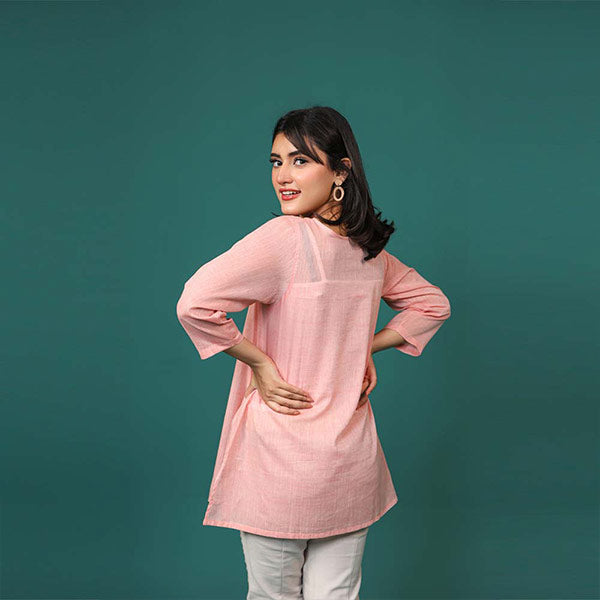 Pastel Pink Relaxed Comfort Fit Shirt (Women) Small, Medium, Large