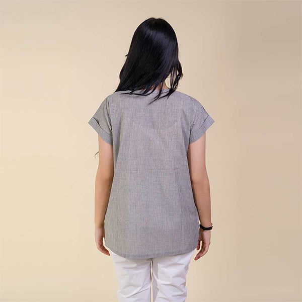 Santa grey Smart Fit Shirt (Women) Small, Medium, Large