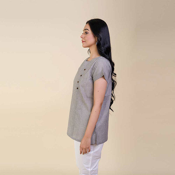 Santa grey Smart Fit Shirt (Women) Small, Medium, Large