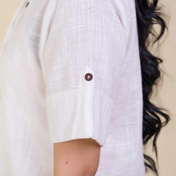 Platinum white Regular Fit Shirt (Women) Small, Medium, Large
