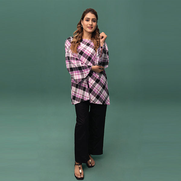 Onyx black, Cloudy grey, Viola purple and  Quill grey Relaxed Comfort Fit Shirt (Women)