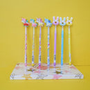 Cute Character Sika Pencil for Boys and Girls With Cartoons Head Caps, ( Price for 1 piece)