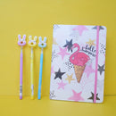 Cute Character Sika Pencil for Boys and Girls With Cartoons Head Caps, ( Price for 1 piece)