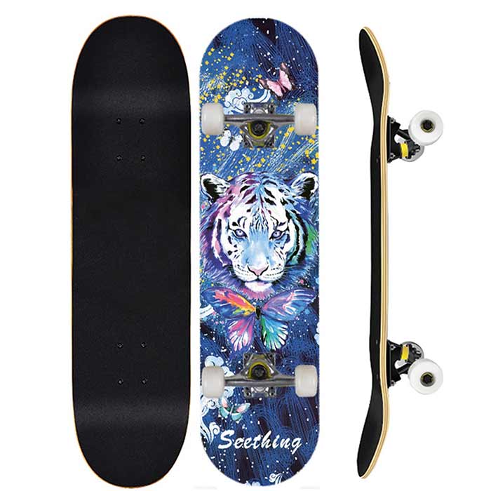 LION SEETHING 31 inches Professional Skateboard With Grip Tape