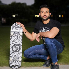 HING Professional Skateboard for Adults 31 inches With Grip Tape