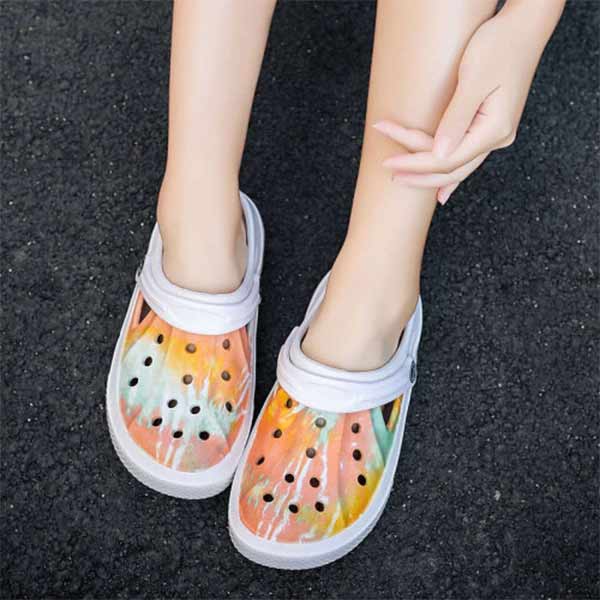 High Quality Summer Sandals Classic Outdoor Non-slip Slippers. (White Color) Size (43)