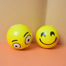 Yellow Squeeze Emoji Ball Exercise Stress Ball Soft PU Emoji Ball Pu Rubber Toy. (price for 1 piece)