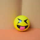 Yellow Squeeze Emoji Ball Exercise Stress Ball Soft PU Emoji Ball Pu Rubber Toy. (price for 1 piece)