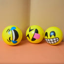 Yellow Squeeze Emoji Ball Exercise Stress Ball Soft PU Emoji Ball Pu Rubber Toy. (price for 1 piece)
