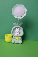 Cute Bunny Table Lamp with Pencil Holder , Desk Lamp for Kids, Office Use and Home use.