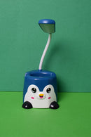 3 in 1 Penguin Table lamp Rechargeable Cute Cartoon LED Table Lamp with Pen Holder