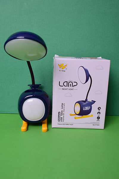 Desktop Light LED Desk Lamp, Cartoon USB Airplane Eye Protection Study Table Light Student Dormitory Reading Bedside Lamp for Home Decoration