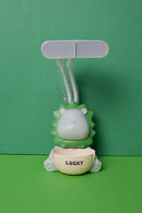 Cute Cartoon Shape Table lamp Rechargeable Cute Cartoon LED Table Lamp with Attached pencil Sharpener