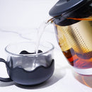 Simple Fashion Glass Teapot Set 900ml. (Black)