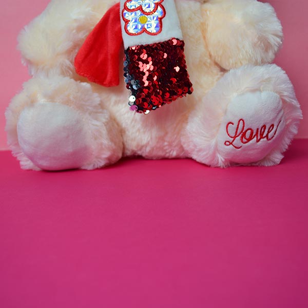 Soft And Huggable Teddy Bear With Red Tie 14cm - Giant Teddy Bear.