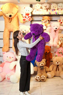 Soft And Huggable Jumbo Brown Teddy Bear 100cm - Giant Teddy Bear (Purple)