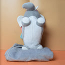 Cute Elephant Fluffy Plush Toys With Blanket, Elephant Stuffed Toy Cute Gift for your Loved Ones.(price for 1 piece)