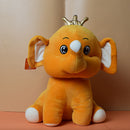 Elephant Have Crown Soft Toy Animal Plush Teddy for Kids Birthday Gifts Toys Baby Boys Girls Stuffed Toy