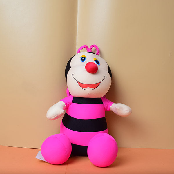 Cute Dual Color Honey Bee Pink Stuff Soft Toy Gifts Living Room Decorations.