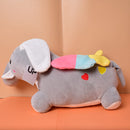 Cute Elephant Fluffy Plush Toys With Blanket, Elephant Stuffed Toy Cute Gift for your Loved Ones.(price for 1 piece)
