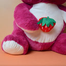 Disney Toy Story Lotso Bear Hugs Plush Pillow Toys with Attached Strawberry Soft Stuffed Cartoon Animation Baby Appease Toy Doll Gift