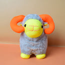 Soft And Fluffy Sheep With  Horns Stuffed Animal Toy For Kids. (price for 1 piece)