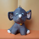Elephant Stuffed Animal Toys with Attached Head Crown Soft Kid Child Birthday gift. (price for 1 piece)