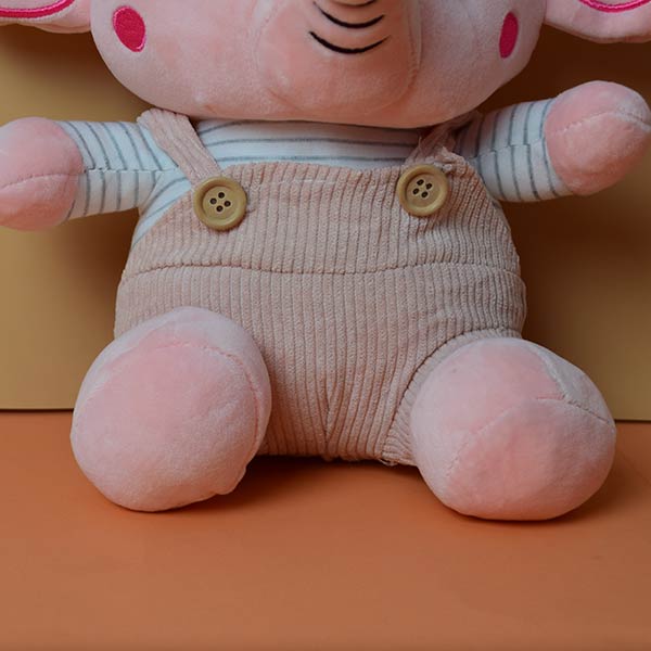 Soft And Cute Elephant Dress Heart Big Ear Cute Cartoon Stuffed Animal Toy. Best For Gifts
