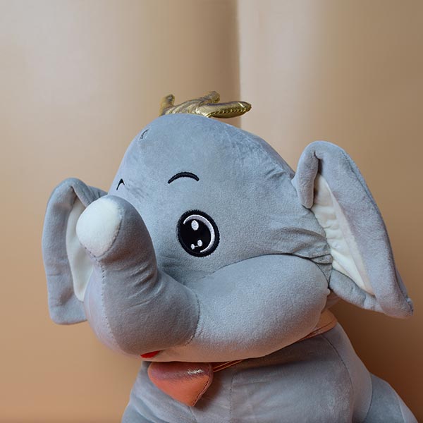 Elephant Have Crown Soft Toy Animal Plush Teddy for Kids Birthday Gifts Toys Baby Boys Girls Stuffed Toy