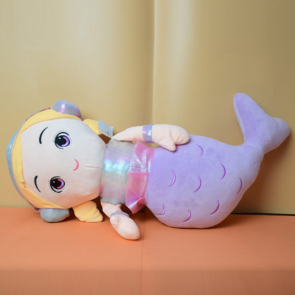 Mermaid Pillow Blanket Cartoon Multifunctional Nap Air Conditioning Blanket Car Cushion Soft Toy with Blanket. (price for 1 piece)