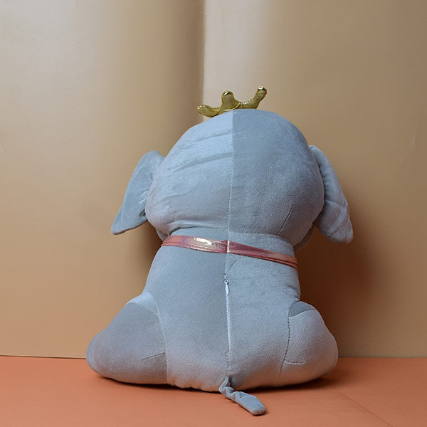 Elephant Have Crown Soft Toy Animal Plush Teddy for Kids Birthday Gifts Toys Baby Boys Girls Stuffed Toy